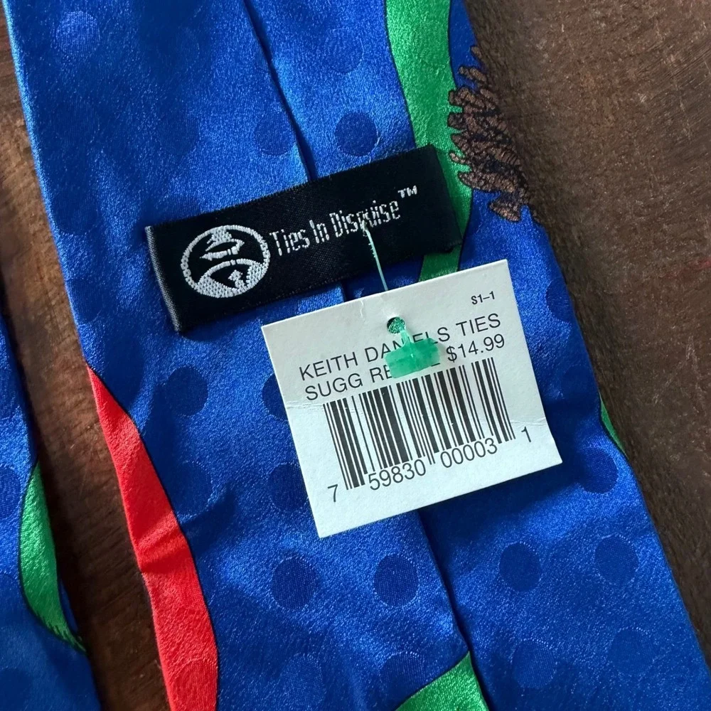 Keith‎ Daniels Ties In Disguise Men's Christmas Novelty Tie 100% Silk 57